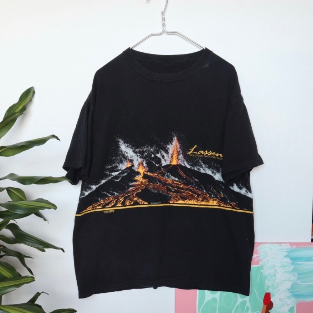 Vintage 1989 Larsen Volcanic National Park Graphic